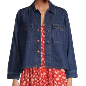 Madewell Trucker Denim Jacket. SIze XXL. Color Dark Blue.
